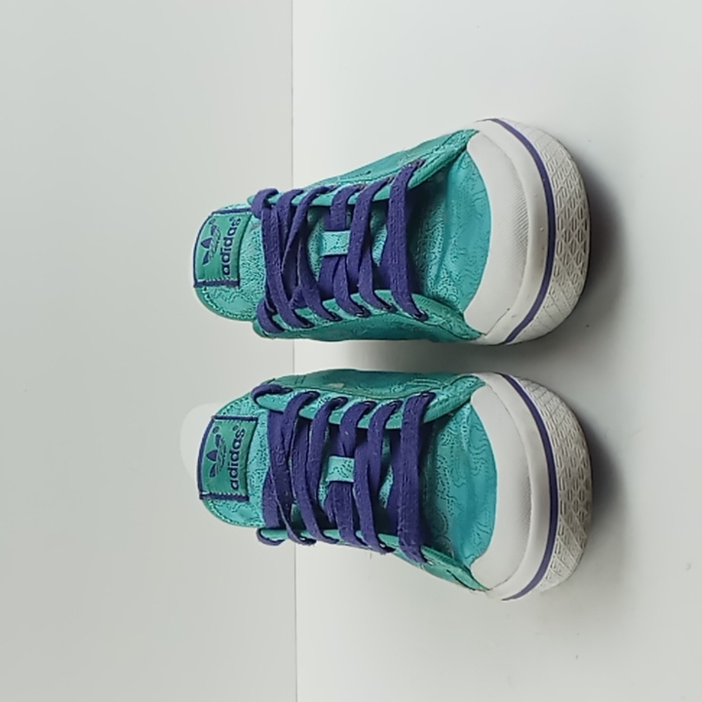 Adidas Green Satin Zapatillas - Picture 2 of 8